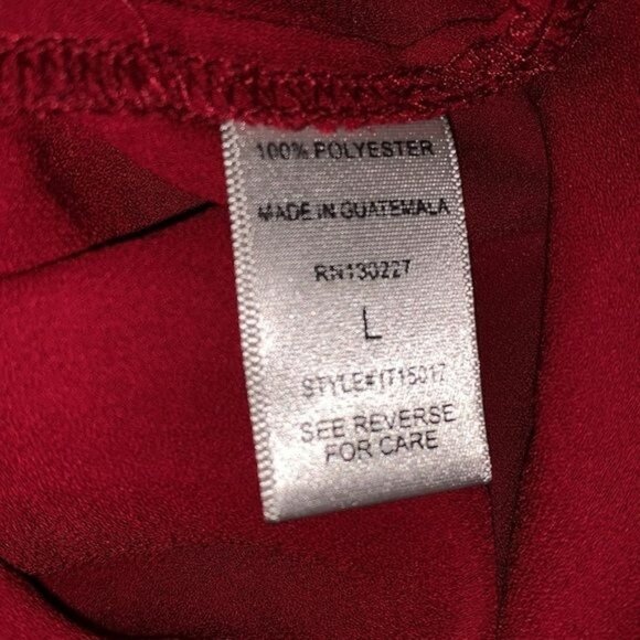 Charlotte Russe Red Polyester Dress Size L - Picture 3 of 12